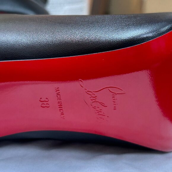 Christian Louboutin Lock So Kate Booty 100 Black Leather - Picture 8 of 12